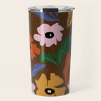 Abstract floral pattern  Travel Mug Gallery Image 1