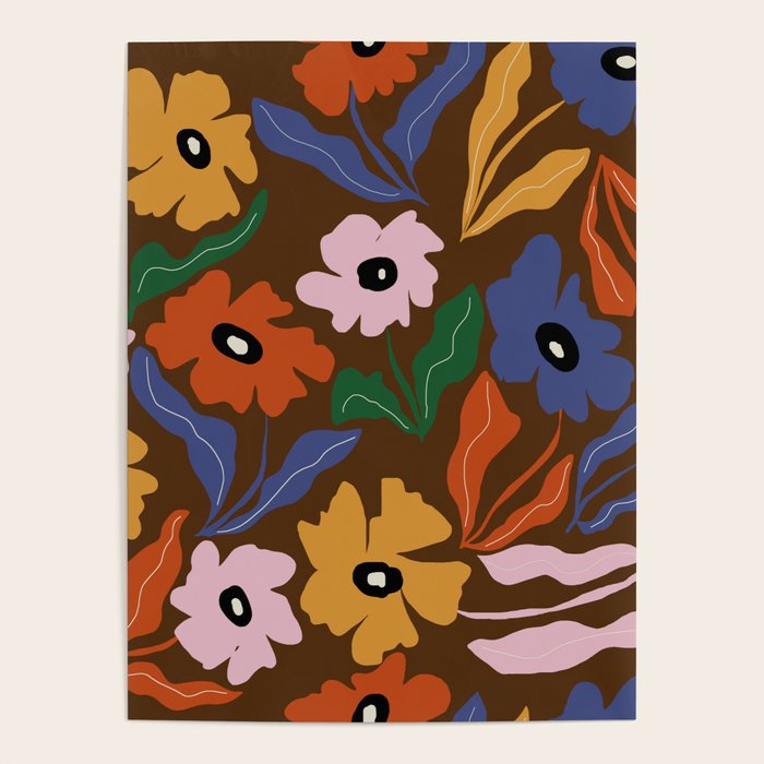 Abstract floral pattern  Poster Gallery Image 1