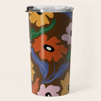 Abstract floral pattern  Travel Mug Gallery Image 3