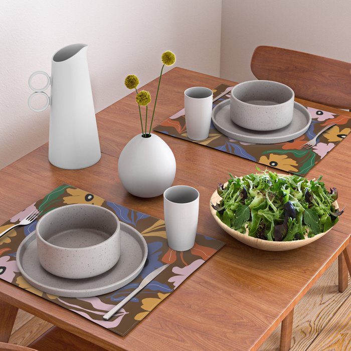 Abstract floral pattern  Placemat Gallery Image 2