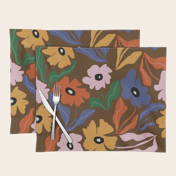Abstract floral pattern  Placemat Gallery Image 1