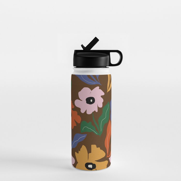 Abstract floral pattern  Water Bottle Gallery Image 1
