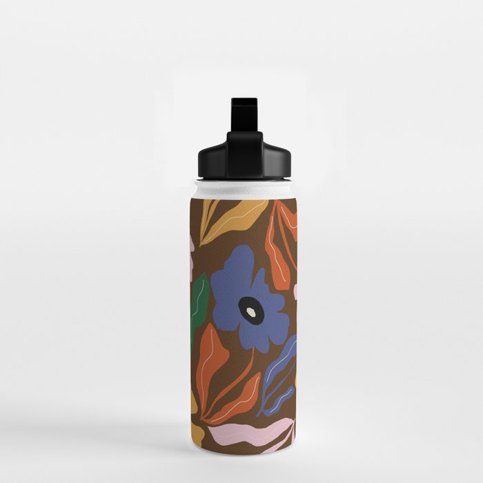 Abstract floral pattern  Water Bottle Gallery Image 2