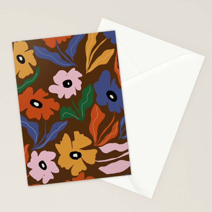 Abstract floral pattern  Stationery Card Gallery Image 2