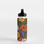 Abstract floral pattern  Water Bottle Gallery Image 3