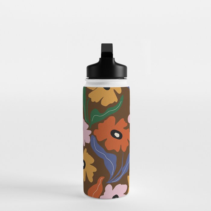 Abstract floral pattern  Water Bottle Gallery Image 3