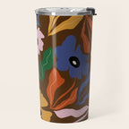 Abstract floral pattern  Travel Mug Gallery Image 2