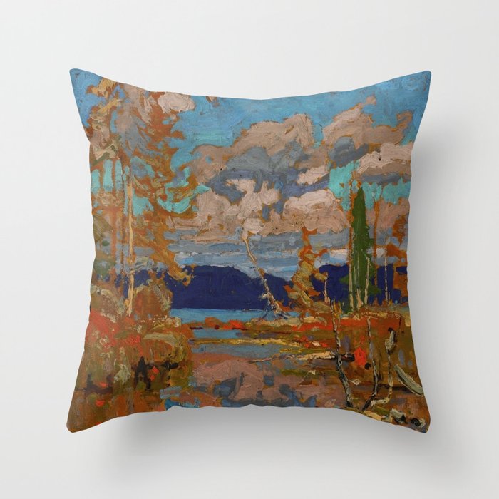 Tom Thomson The Lake, Bright Day 1916 Canadian Landscape Artist Throw Pillow Gallery Image 6