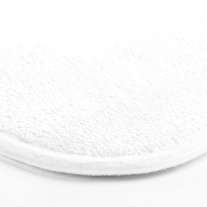 Pure White Solid Color Bath Mat Gallery Image 3