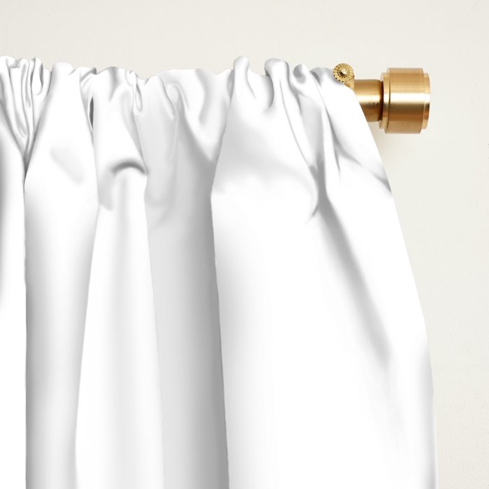 Pure White Solid Color Window Curtain Gallery Image 2