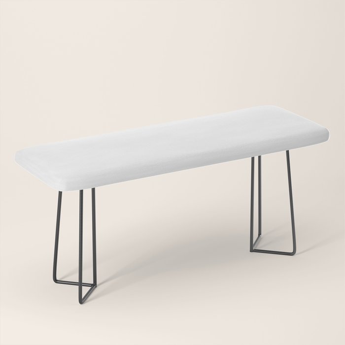 Pure White Solid Color Bench Gallery Image 1