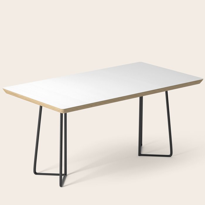 Pure White Solid Color Coffee Table Gallery Image 1