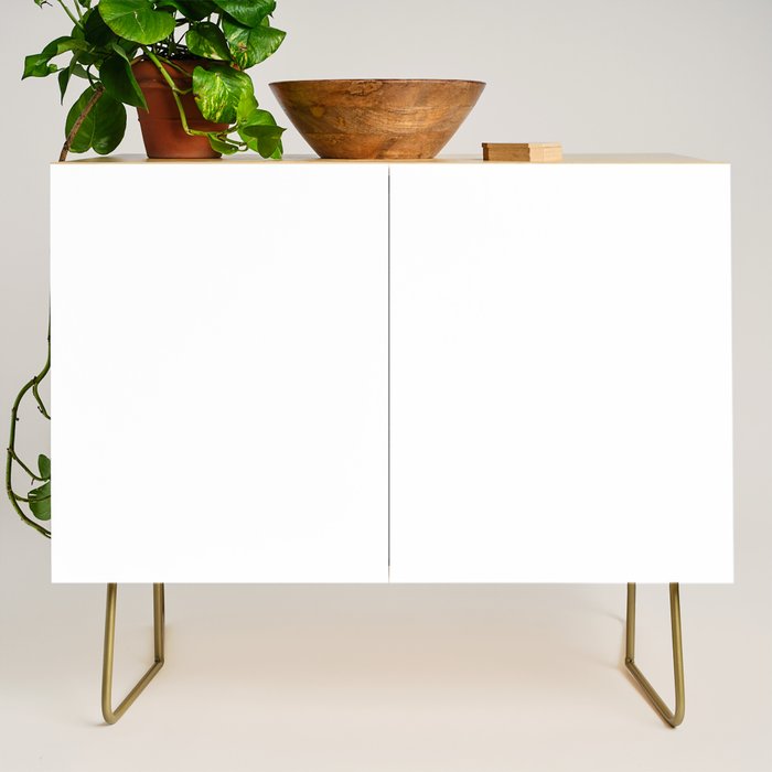 Pure White Solid Color Credenza Gallery Image 1