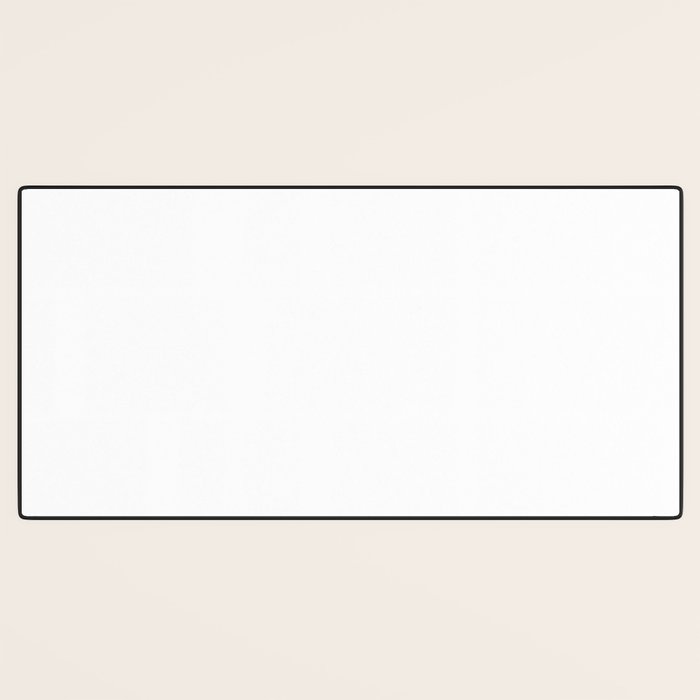 Pure White Solid Color Desk Mat Gallery Image 3