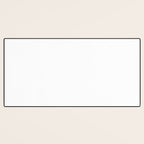Pure White Solid Color Desk Mat Gallery Image 3