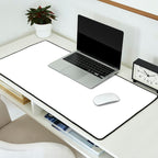 Pure White Solid Color Desk Mat Gallery Image 2