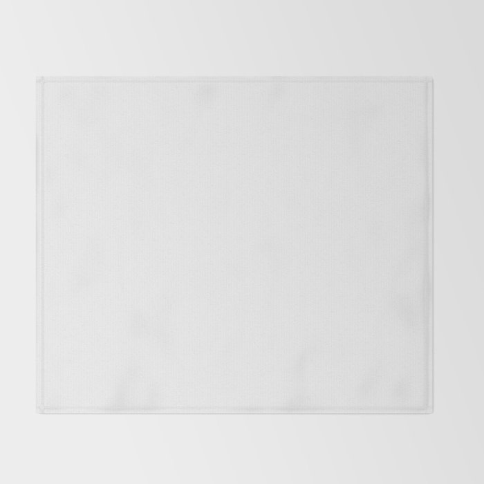 Pure White Solid Color Throw Blanket Gallery Image 2