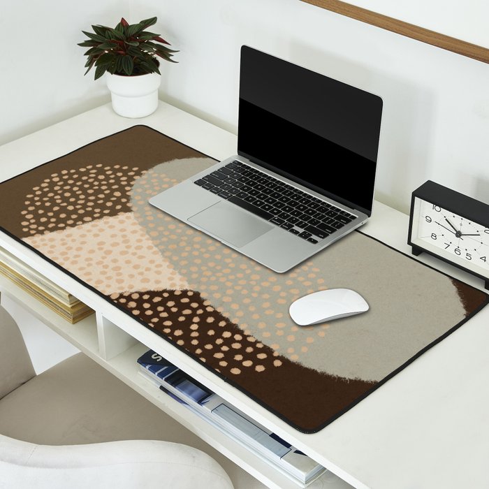 Modern Abstract Shapes #5 Desk Mat Gallery Image 2