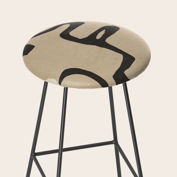 Abstract line art 118 Stool Gallery Image 2
