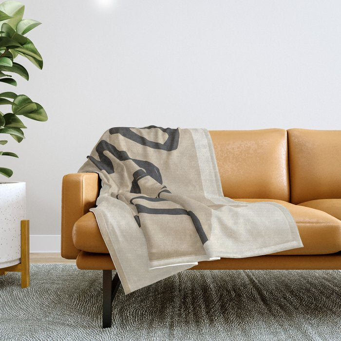 Abstract line art 118 Throw Blanket Gallery Image 1