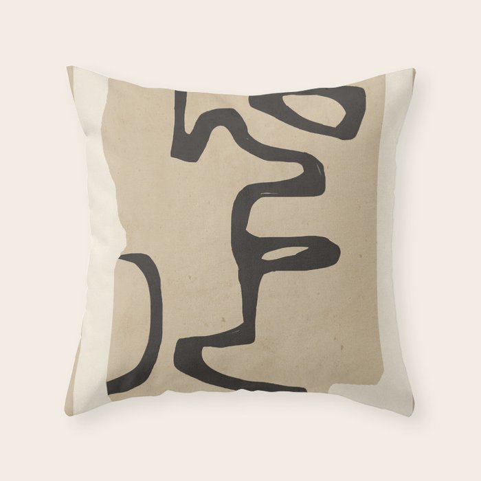 Abstract line art 118 Throw Pillow Gallery Image 1