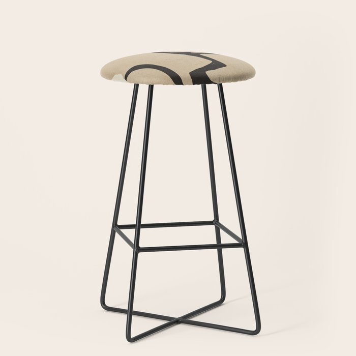 Abstract line art 118 Stool Gallery Image 1