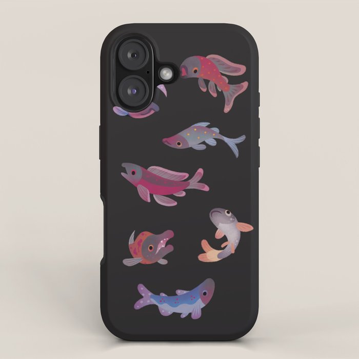Salmon - dark iPhone Case Gallery Image 1