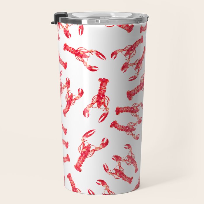 Watercolor Lobster Travel Mug Gallery Image 3