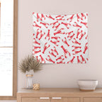 Watercolor Lobster Wall Tapestry Gallery Image 2