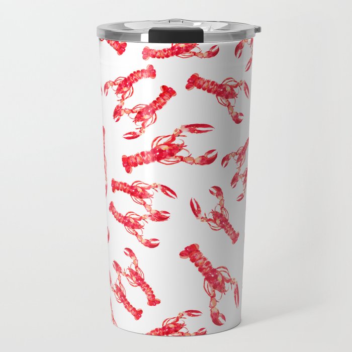 Watercolor Lobster Travel Mug Gallery Image 1