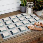 Minimalist 3D Pattern XI Outdoor Rug Gallery Image 2