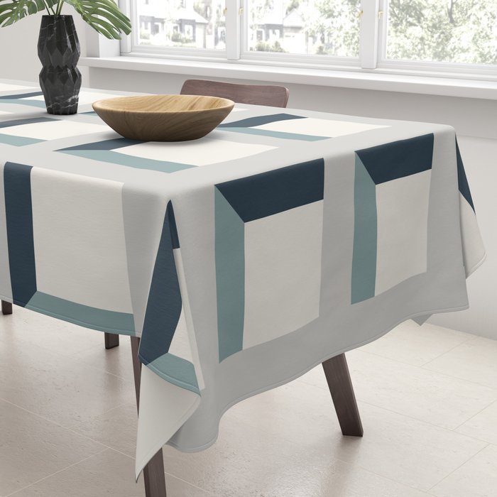 Minimalist 3D Pattern XI Tablecloth Gallery Image 3