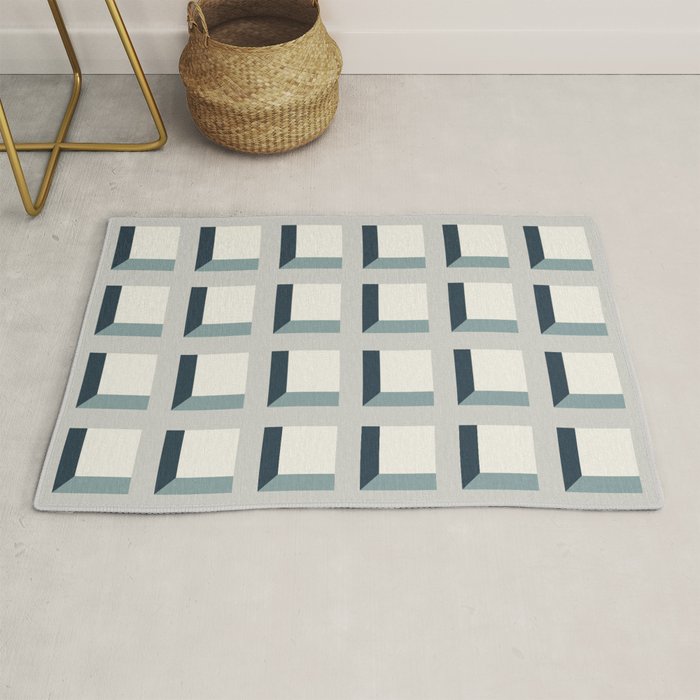 Minimalist 3D Pattern XI Rug Gallery Image 1