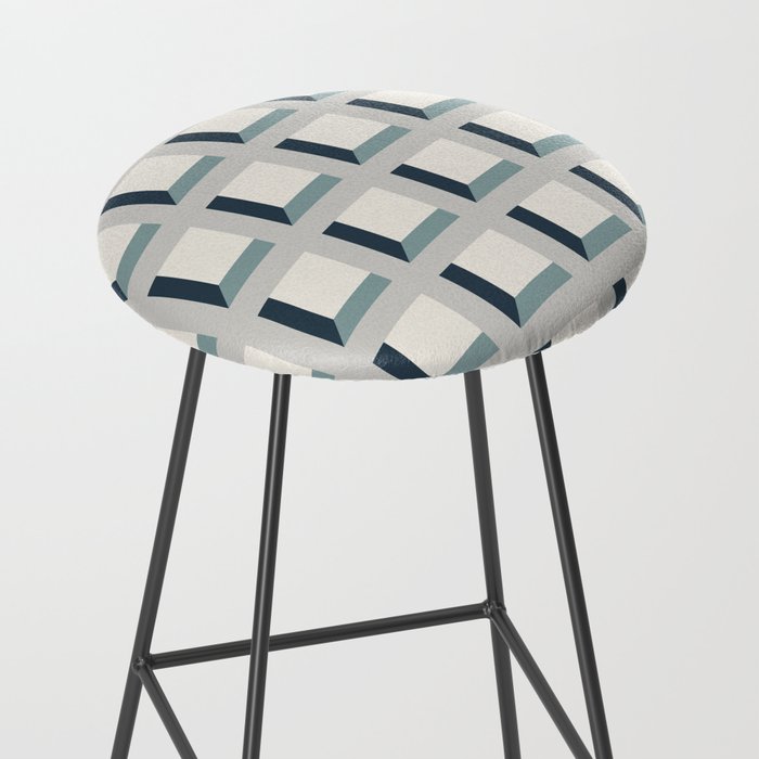 Minimalist 3D Pattern XI Stool Gallery Image 2