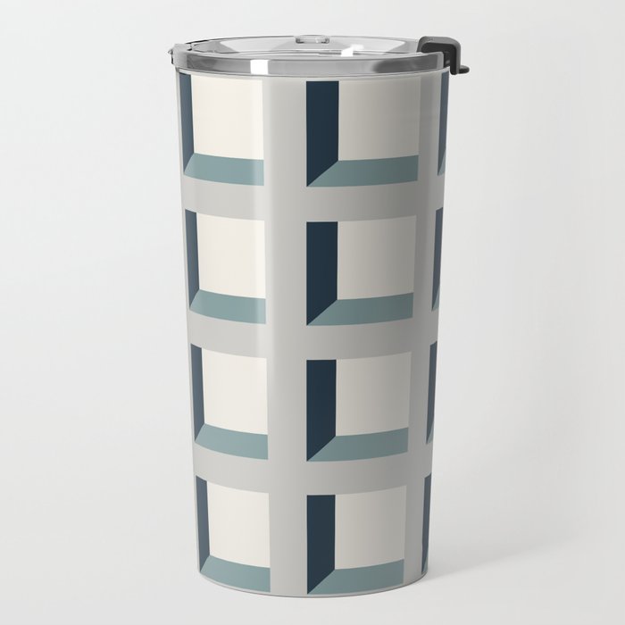 Minimalist 3D Pattern XI Travel Mug Gallery Image 2