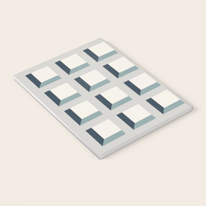 Minimalist 3D Pattern XI Notebook Gallery Image 3