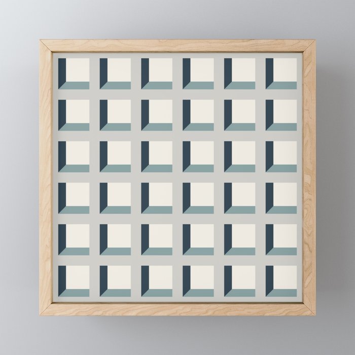 Minimalist 3D Pattern XI Mini Art Print Gallery Image 1