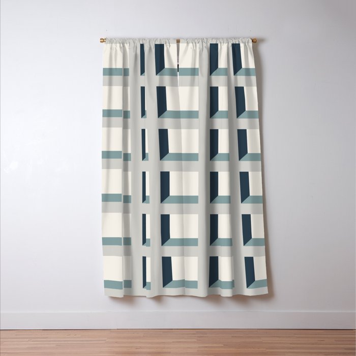 Minimalist 3D Pattern XI Window Curtain Gallery Image 3