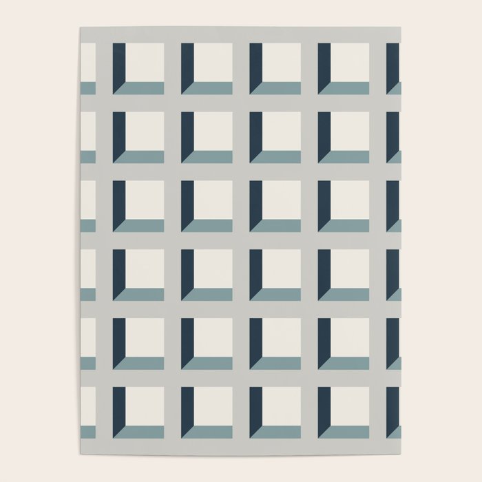 Minimalist 3D Pattern XI Poster Gallery Image 1