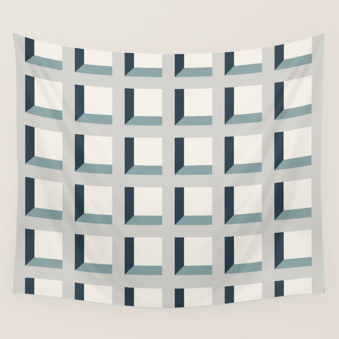 Minimalist 3D Pattern XI Wall Tapestry Gallery Image 4
