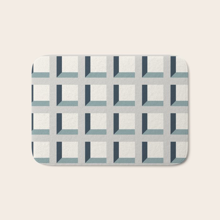 Minimalist 3D Pattern XI Bath Mat Gallery Image 1