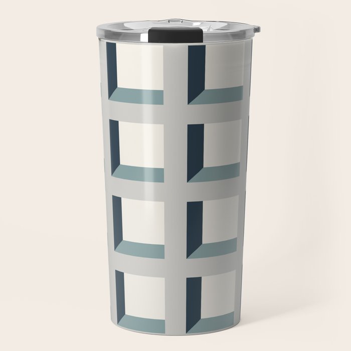 Minimalist 3D Pattern XI Travel Mug Gallery Image 1