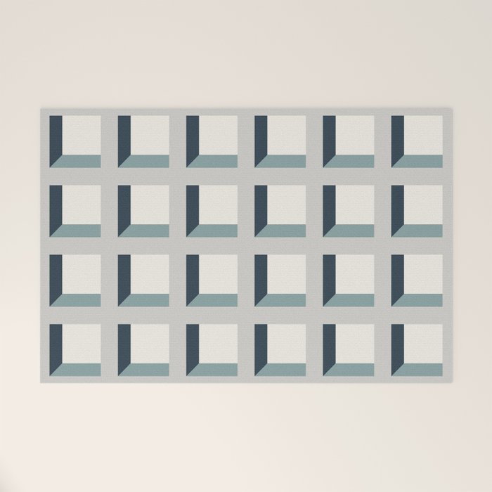 Minimalist 3D Pattern XI Welcome Mat Gallery Image 1