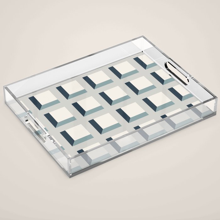 Minimalist 3D Pattern XI Acrylic Tray Gallery Image 1