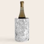 Washington DC White Map Wine Chiller Gallery Image 1