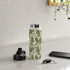 Bigfoot / Sasquatch Toile de Jouy in Forest Green Water Bottle Gallery Image 4