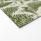 Bigfoot / Sasquatch Toile de Jouy in Forest Green Welcome Mat Gallery Image 2