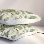 Bigfoot / Sasquatch Toile de Jouy in Forest Green Pillow Sham Gallery Image 3