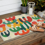 Cactus Outdoor Rug Gallery Image 2