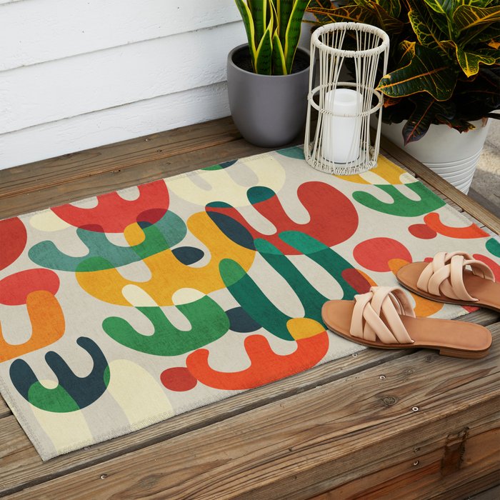 Cactus Outdoor Rug Gallery Image 2